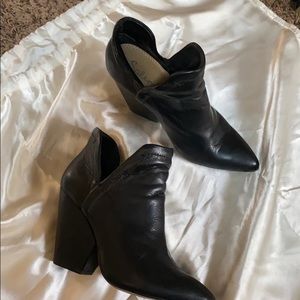 Splendid Black Real Leather Booties